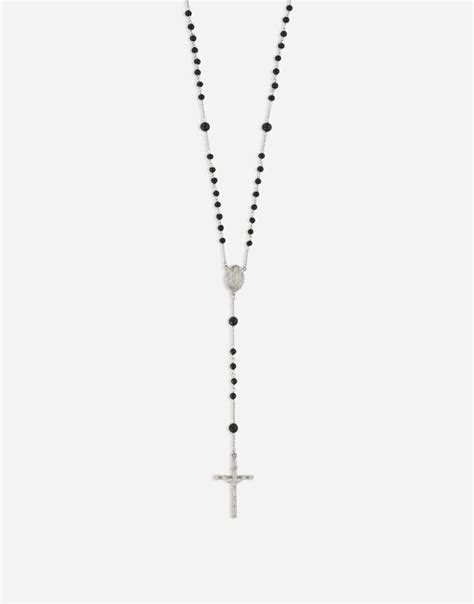 COLLANA ROSARIO in Silver for Women.